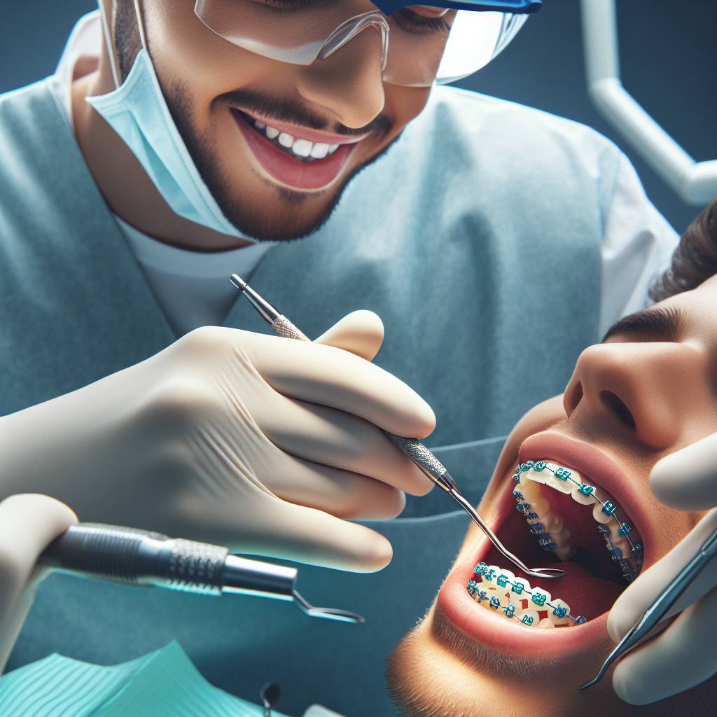 How Do Dentist Clean Teeth With Braces